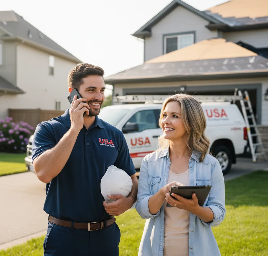 USA Roof Repair Experts customer support in Landers